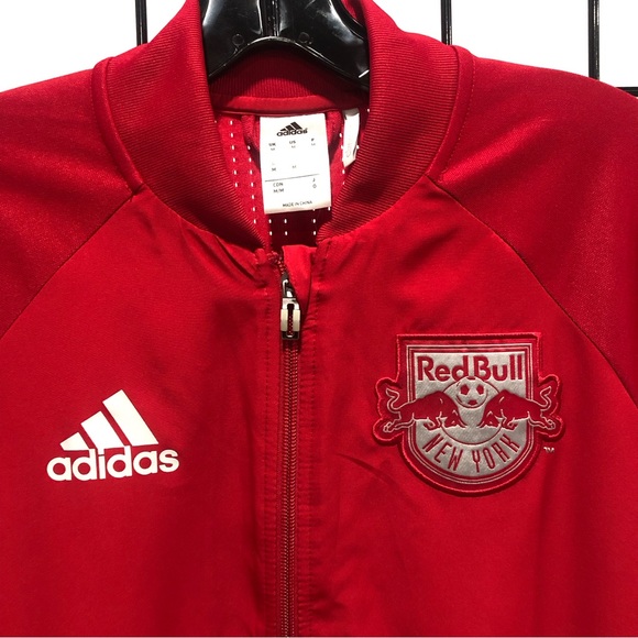 RED BULLS x ADIDAS track jacket full zip NWT size medium 🐝 - Picture 2 of 12